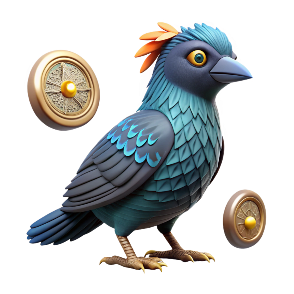 extraordinary contemporary Mystic Avian with Ornate Discs professional png