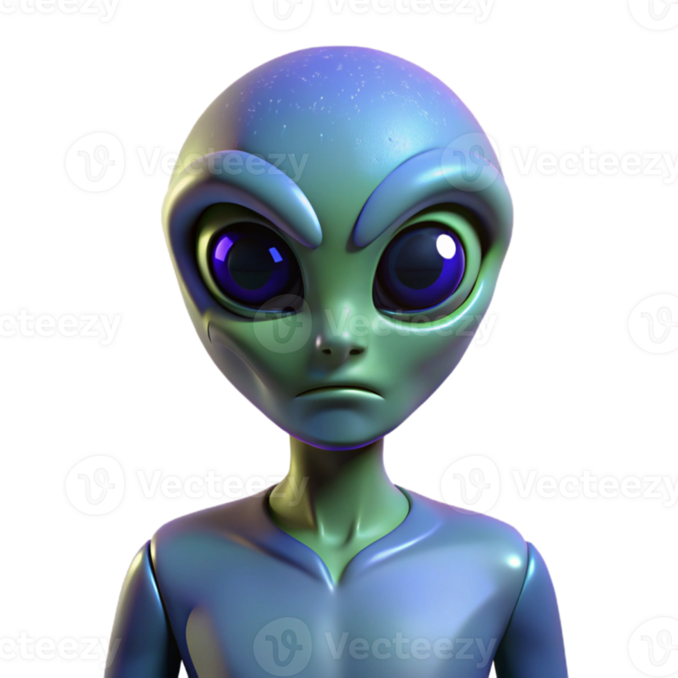 magnificent modern 3D Render of an Alien professional png