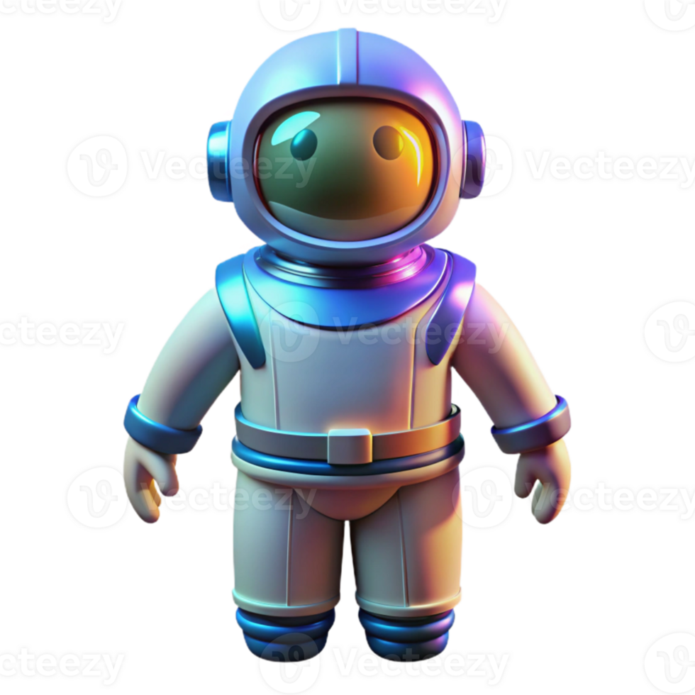 extraordinary creative Cute 3D Astronaut Illustration authentic png