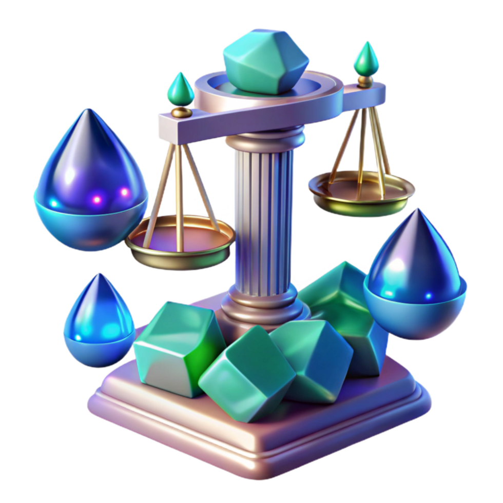 elegant vintage Balancing Act Gems, Drops, and Justice high resolution png