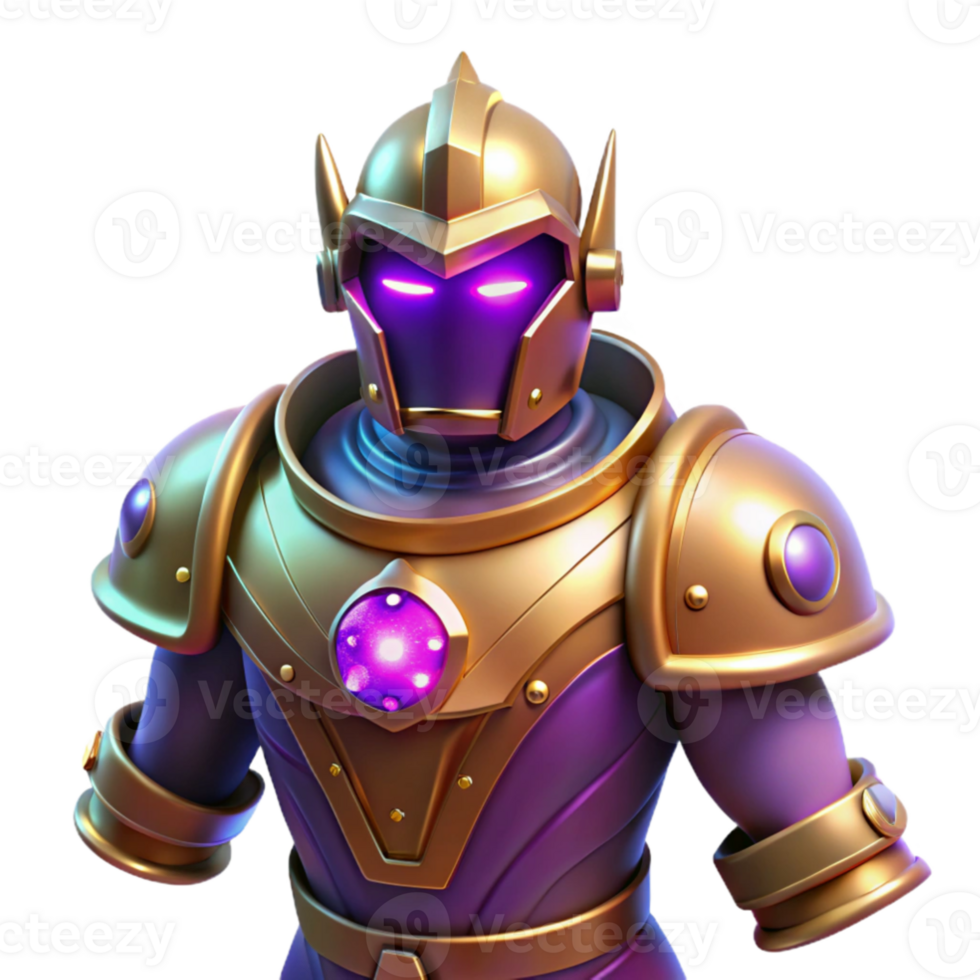 elegant rustic Golden Armor 3D Render exclusive png