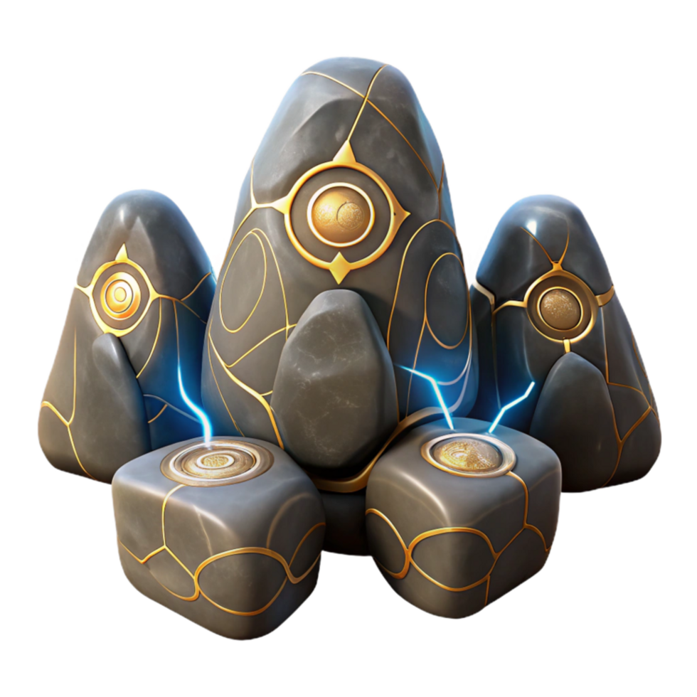 dramatic artistic Ancient Stone Energy Array Mystical Power Source exclusive png