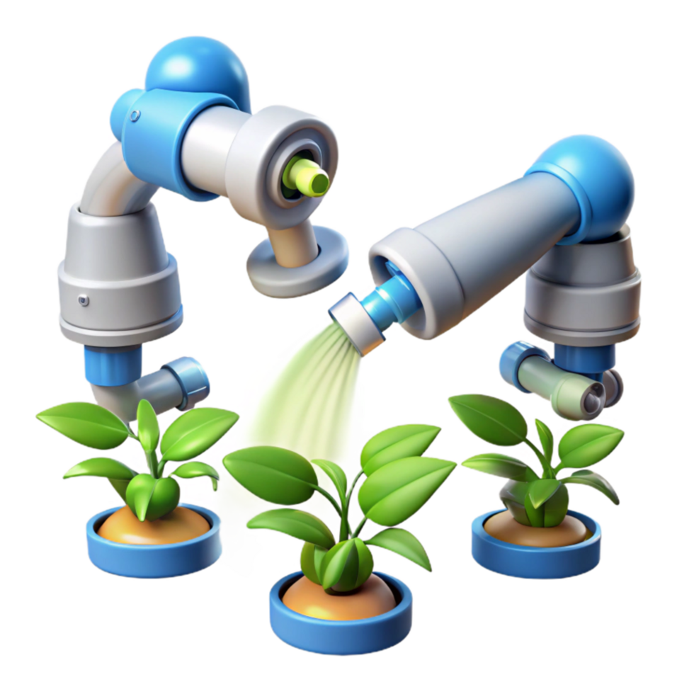 impressive contemporary Automated Plant Watering System Robotic Irrigation for Efficient Agriculture original png