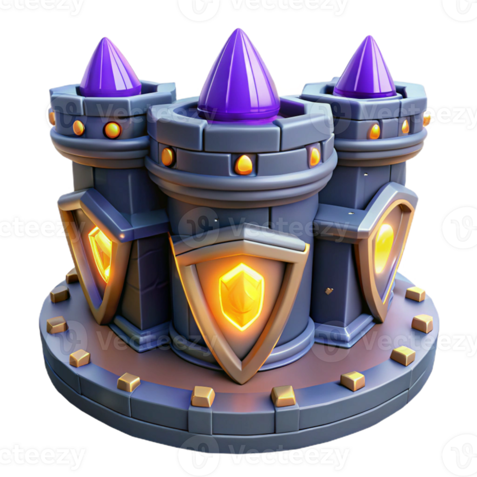 stunning modern Fantasy Castle 3D Render detailed png