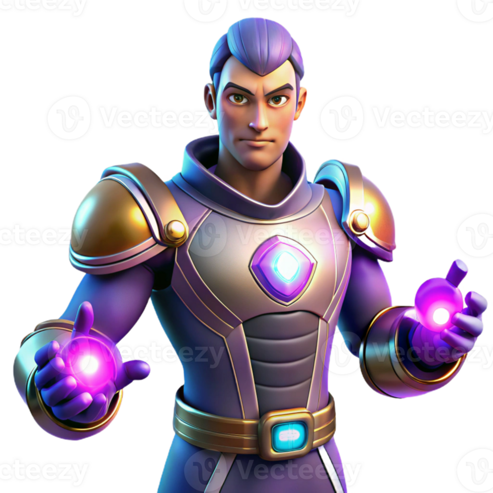 extraordinary abstract 3D Render of a Powerful Mage detailed png