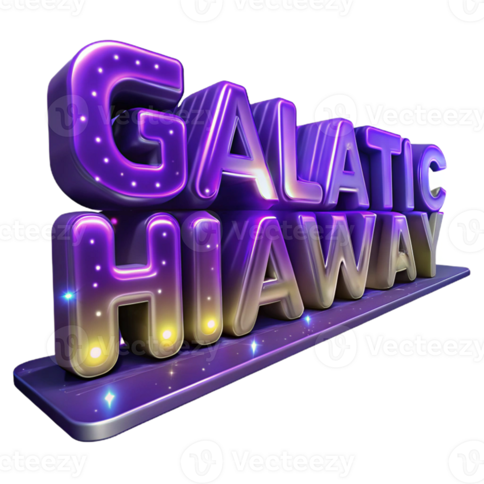serene minimalist Galactic Highway 3D Render exclusive png