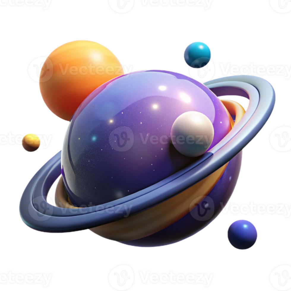 magnificent rustic Cosmic Sphere 3D Render authentic png