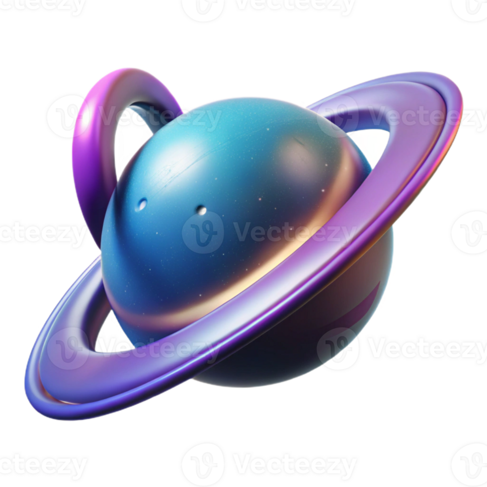 wonderful modern 3D Render of a Colorful Planet authentic png