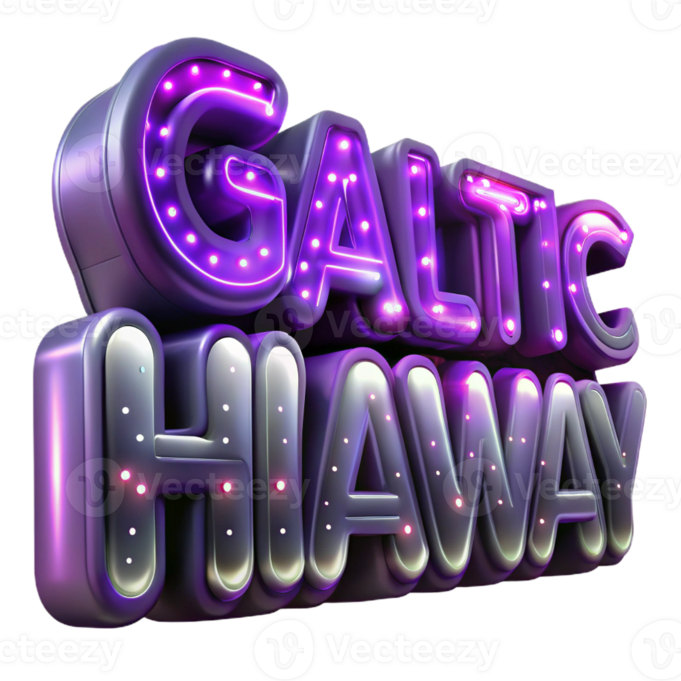 dramatic contemporary 3D Galactic Text Effect premium png