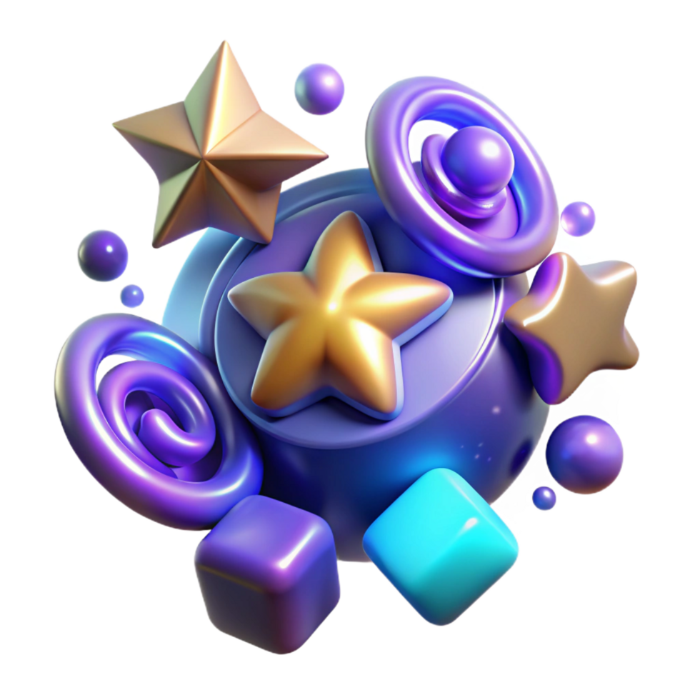 beeindruckend kreativ abstrakt 3d machen bunt Formen und Sterne 4k ... beeindruckend kreativ abstrakt 3d machen bunt Formen und Sterne 4k ...