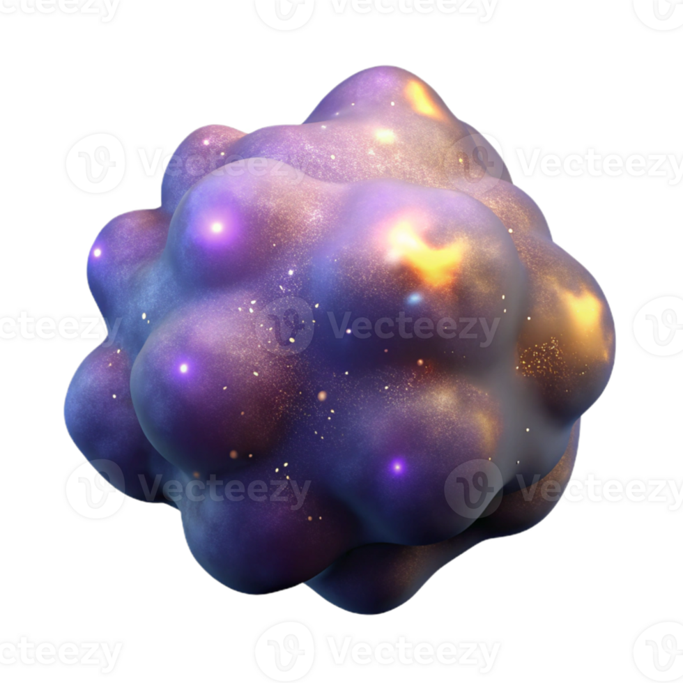 beautiful creative Cosmic Nebula 3D Render 4K png