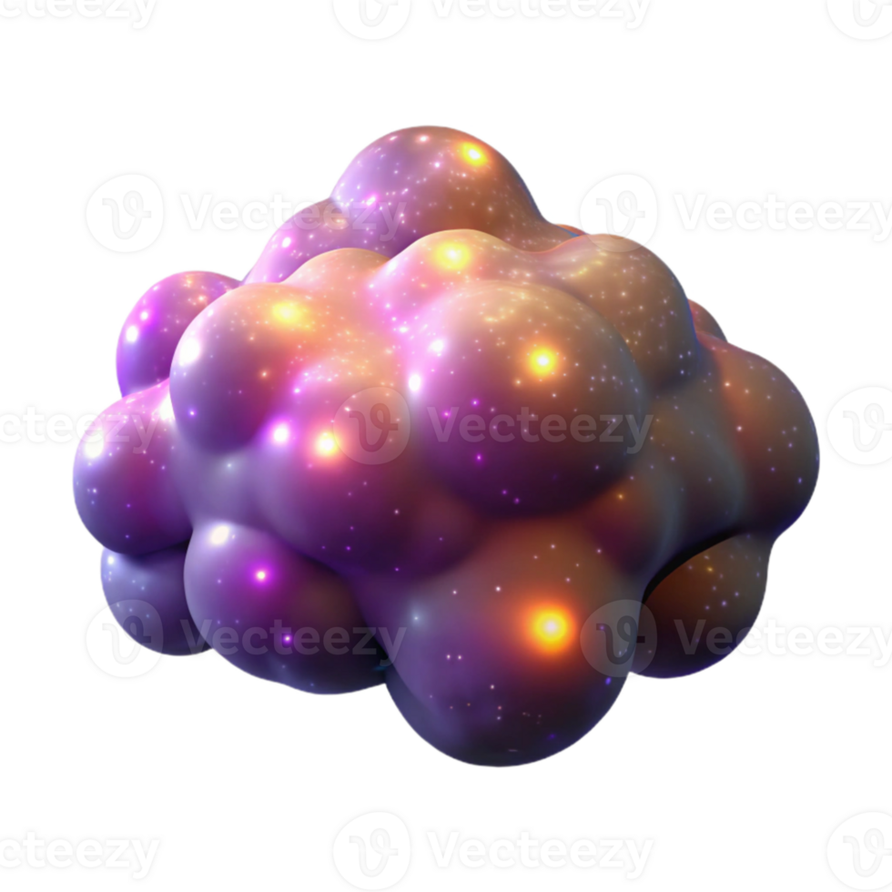 elegant abstract 3D Abstract Bubble Cluster Background genuine png