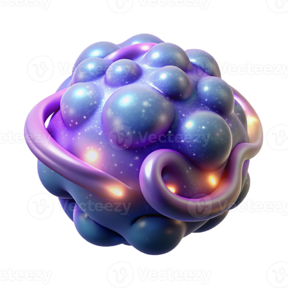 wonderful classic 3D Abstract Bubble Universe Render high resolution png