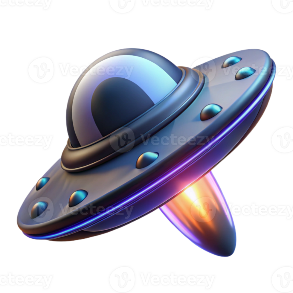 impressive abstract 3D Render of a Futuristic Spaceship authentic png