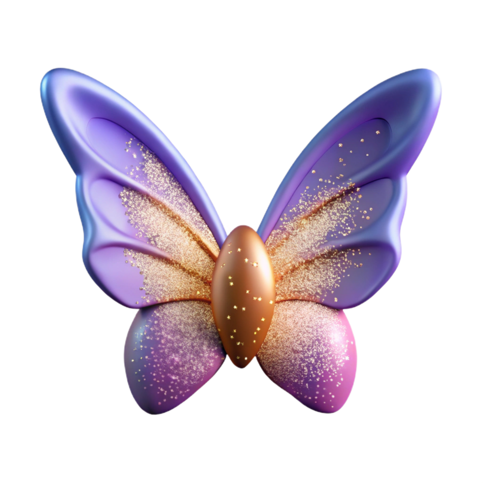 beautiful rustic Glittery Purple Butterfly with Golden Egg Centerpiece premium png