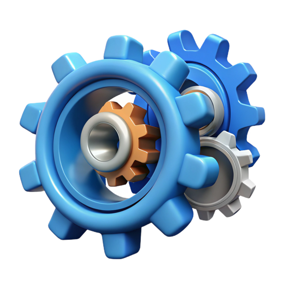 wonderful classic Interlocking Gears System Mechanics Efficiency high resolution png