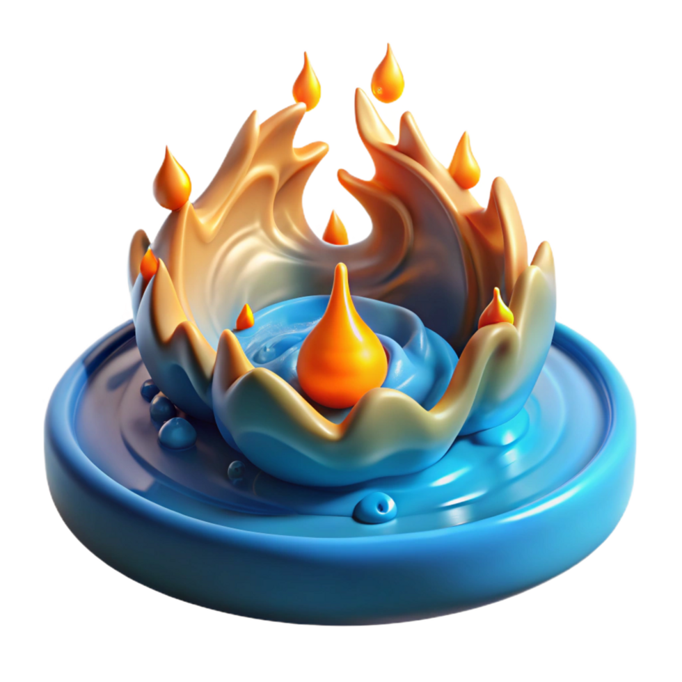 wonderful modern Abstract Liquid Splash 3D Render of Dynamic Fluid Art genuine png