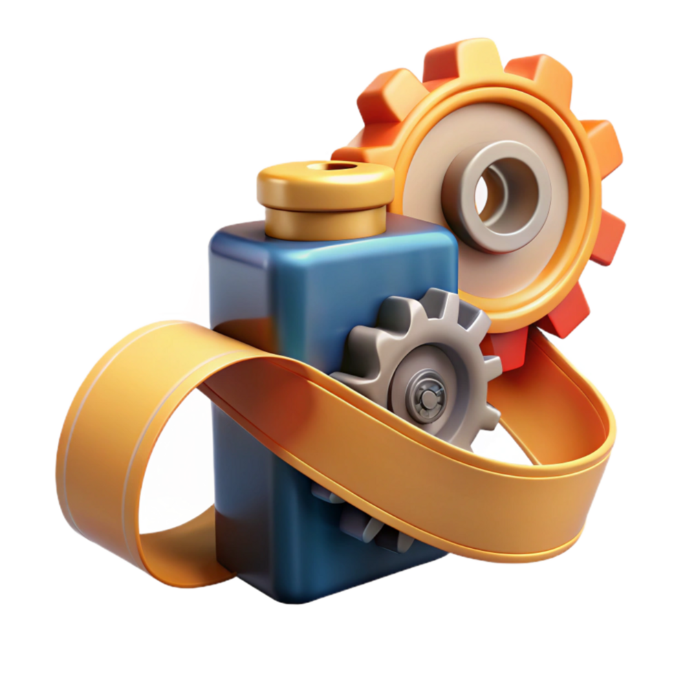 beautiful classic Continuous Integration Delivery Gears and Automation high resolution png