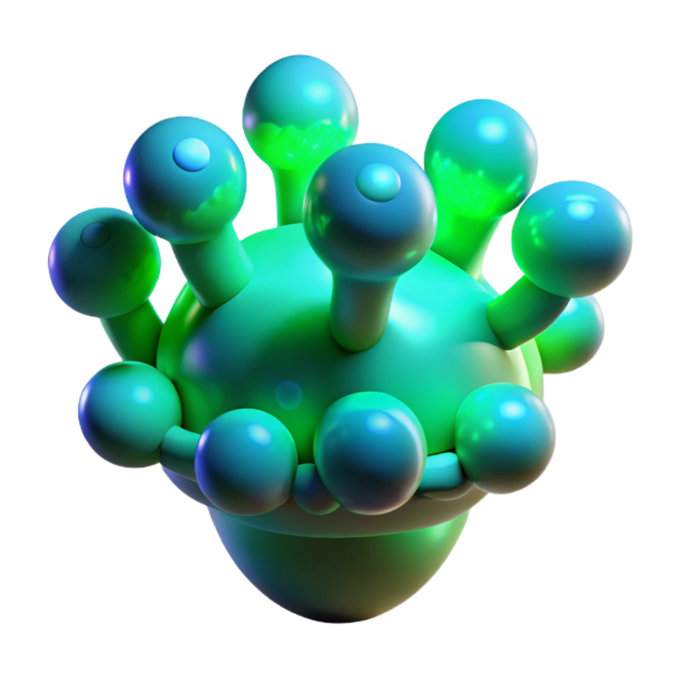 impressive rustic Abstract 3D Render of a Multifaceted Orb premium png