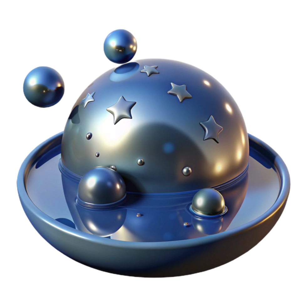 beautiful abstract Celestial Sphere with Floating Orbs genuine png