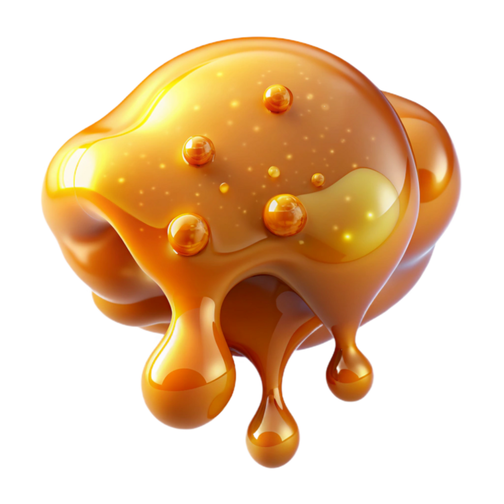 elegant rustic Golden Syrup Dripping Sweet, Viscous, Gooey Texture high quality png