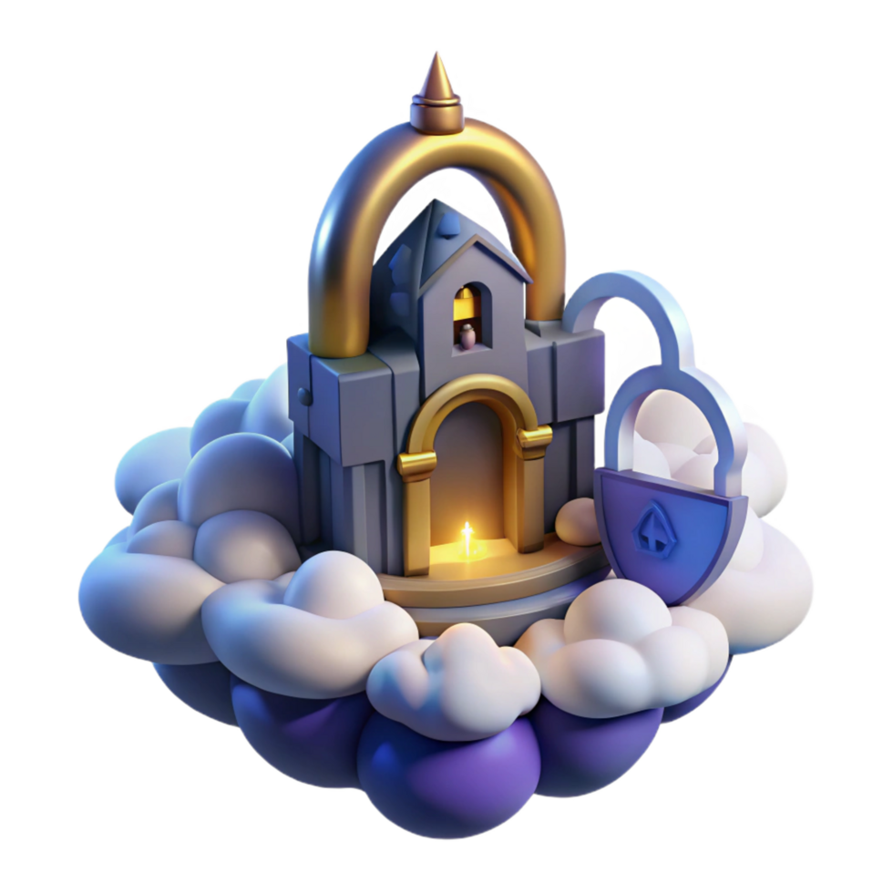 impressive rustic Secure Sanctuary Cloud-Based Data Protection authentic png