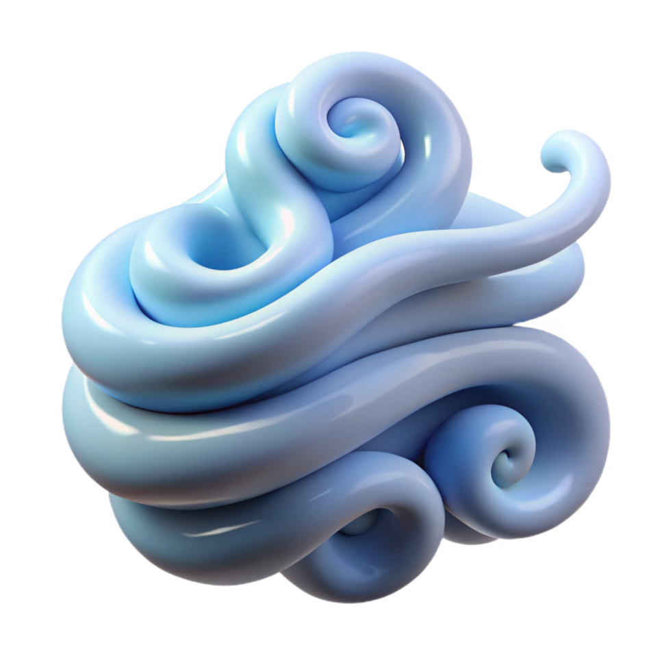 wonderful abstract Abstract Swirling Blue 3D Render exclusive png