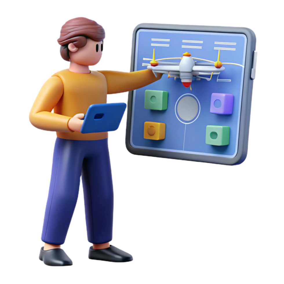 stunning rustic Drone Operation A Digital Control Interface high quality png