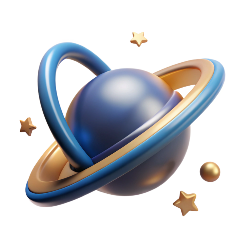 magnificent creative 3D Render of a Planetary System original png