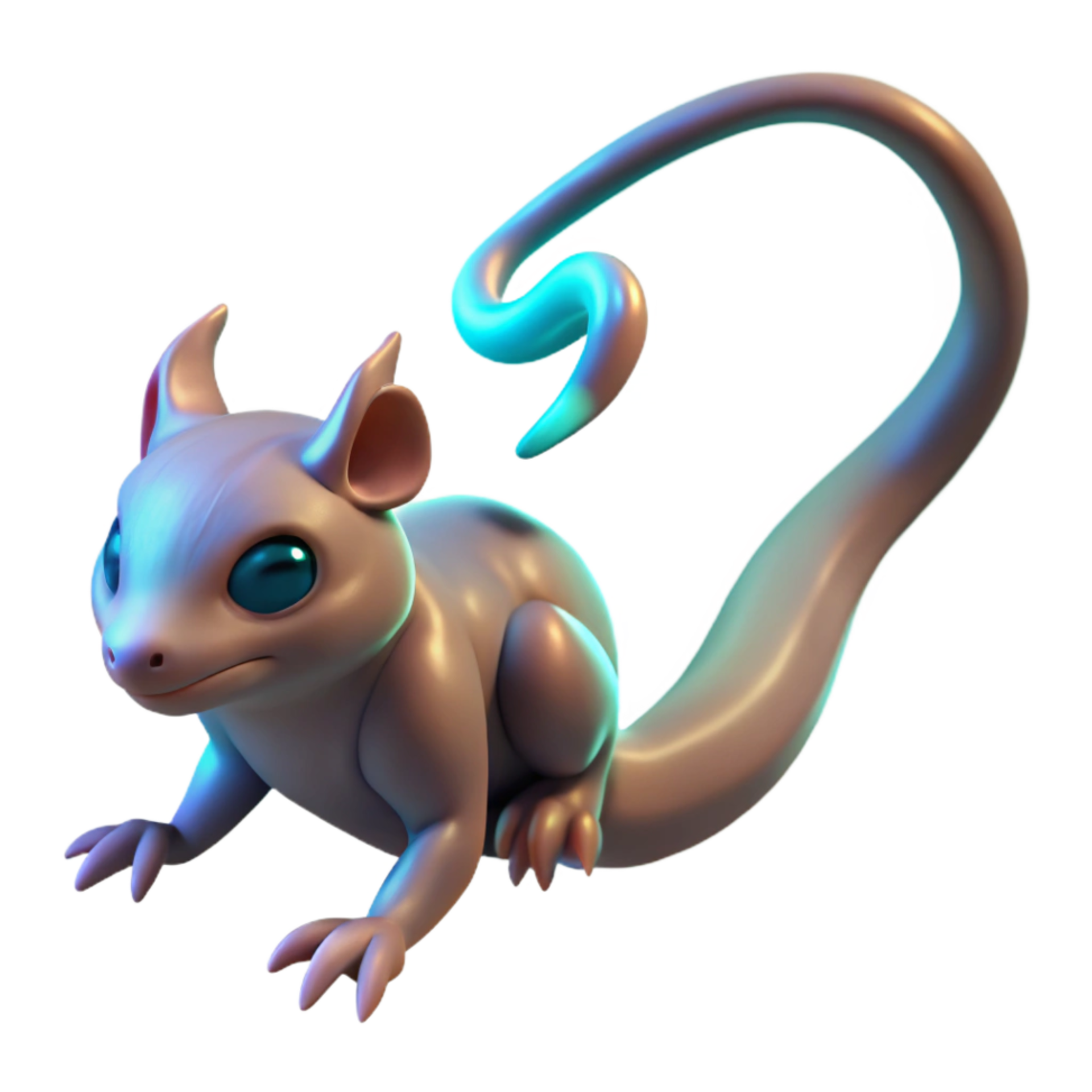 impressive contemporary Fantasy Creature Cute Glowing Long Tailed