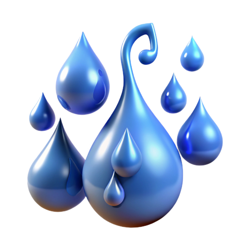 stunning minimalist Water Droplets Abstract Blue Liquid Design genuine png