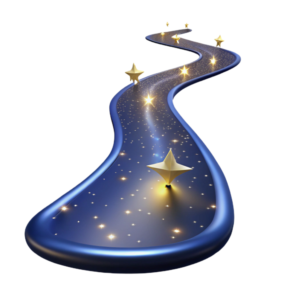 wonderful minimalist Starlit Path A Journey of Dreams original png
