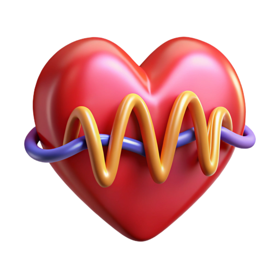 vibrant creative Heart Health Rhythm, Pulse, and Wellbeing professional png
