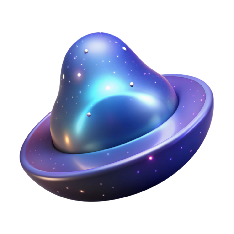 serene creative Cosmic Orb 3D Render of Abstract Galaxy professional png