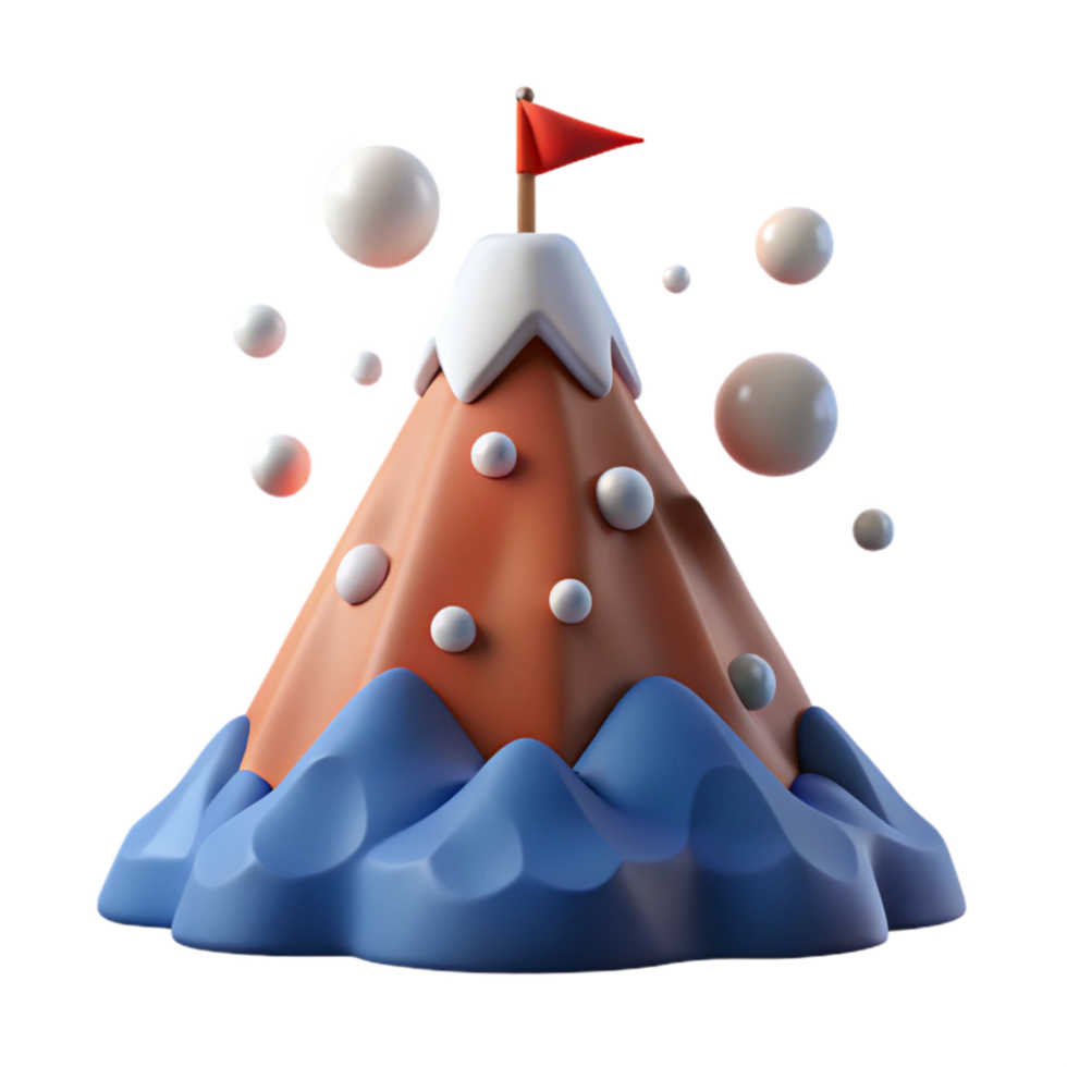 vibrant abstract Reaching the Summit A 3D Adventure original png