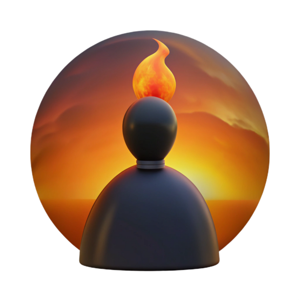 impressive creative Sunset Flame Symbol of Hope and New Beginnings professional png