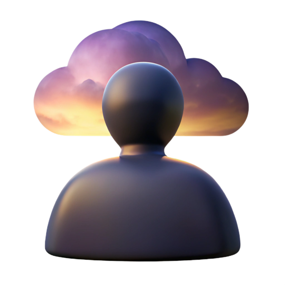beautiful rustic Cloud Computing User Data and the Digital Sunset authentic png