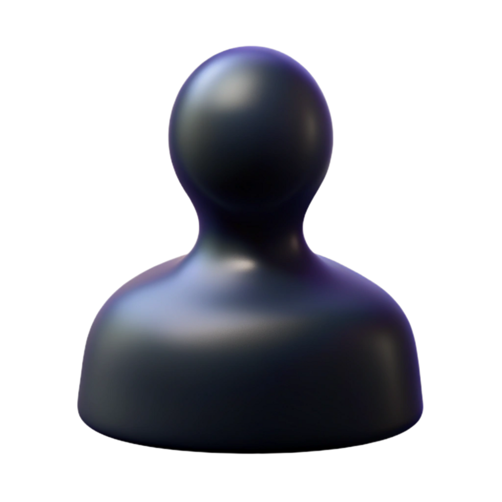 vibrant creative Generic 3D Avatar Anonymous User Icon high resolution png