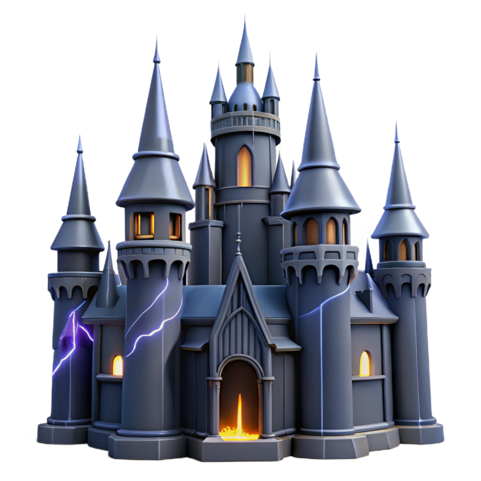 Dark Castle 3D Illustration png