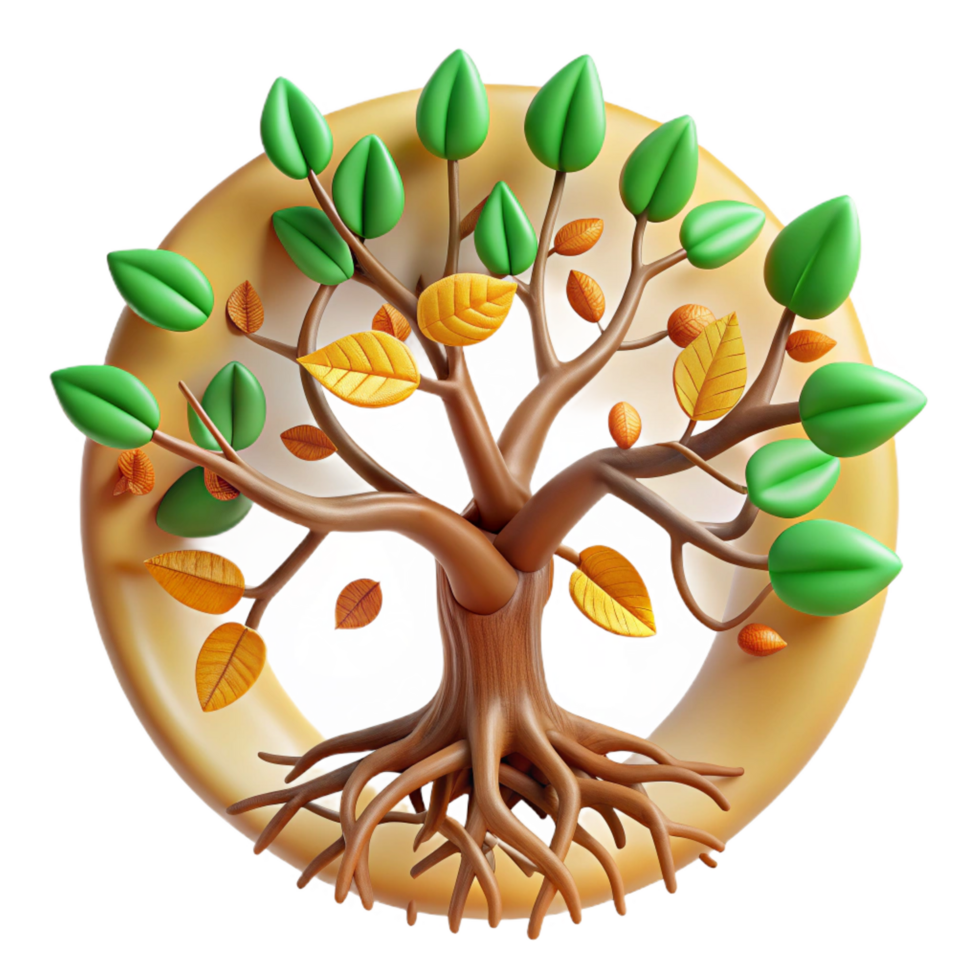 3D Tree of Life Illustration png