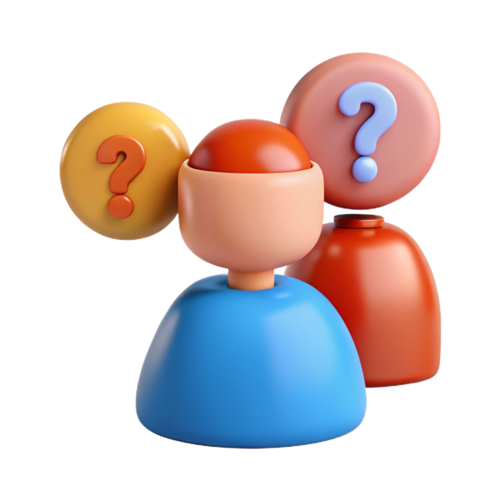 3D Illustration User Questions png