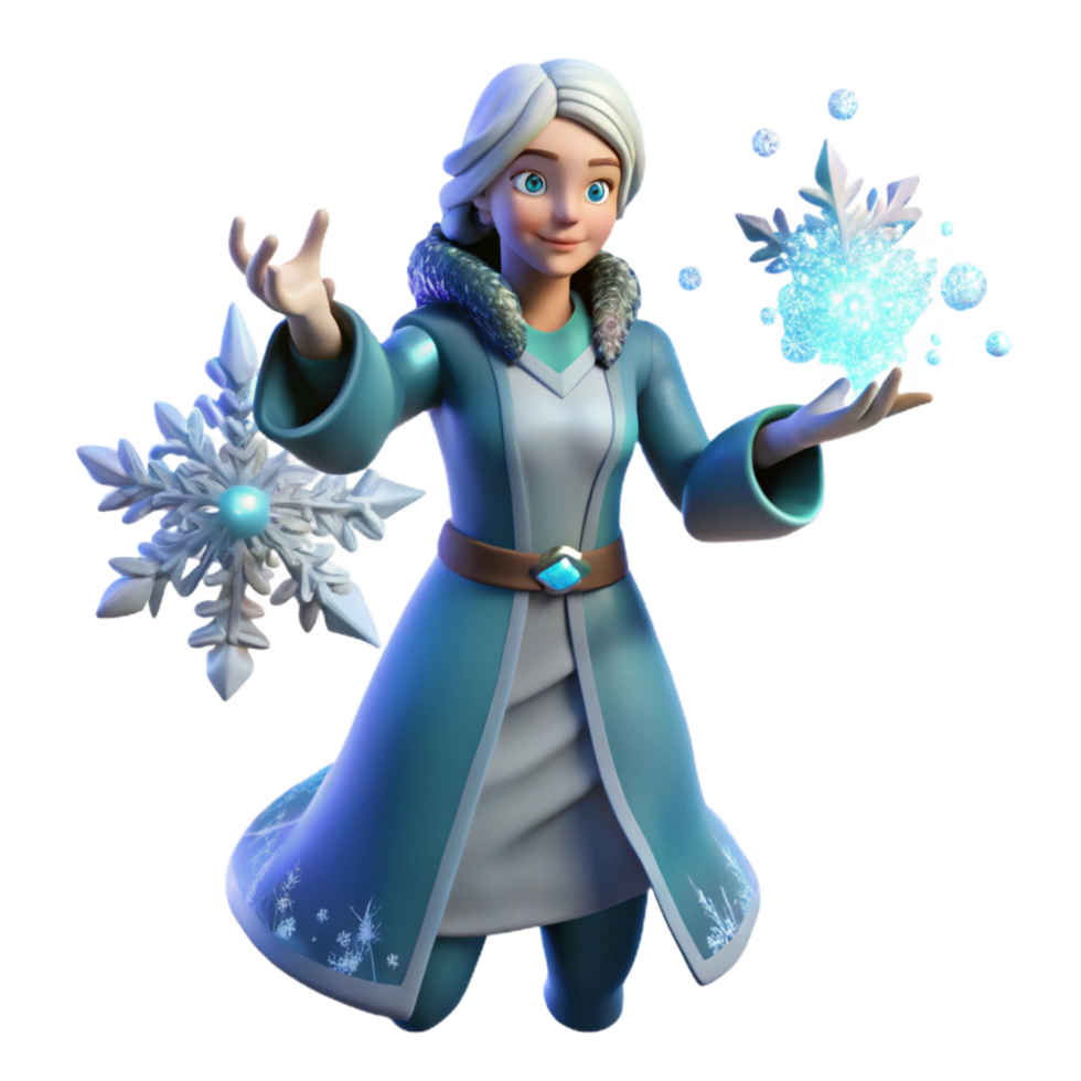Winter Magic 3D Render png