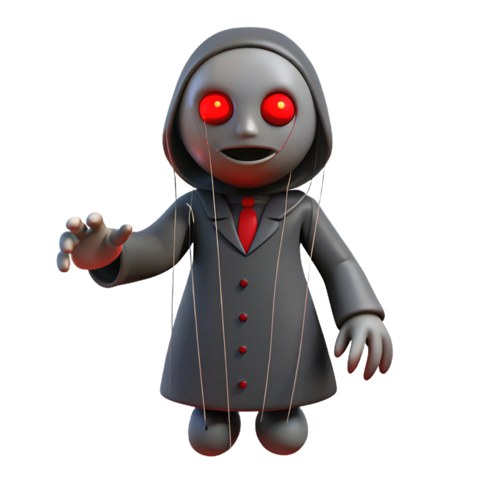 3D Render Puppet Master Illustration png