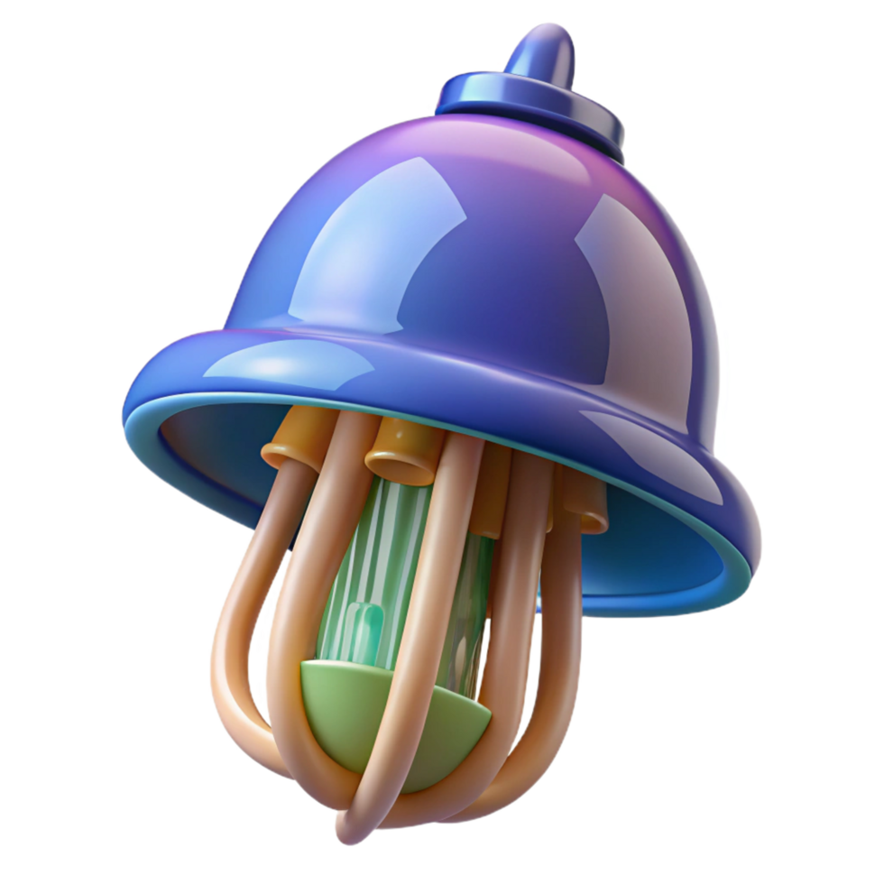 3D Render Bell Abstract Background png