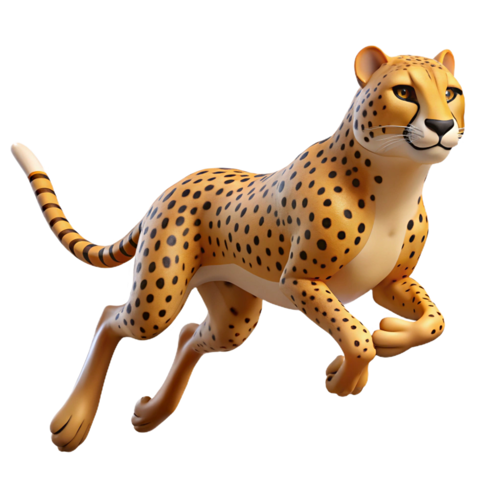 3D Cheetah in Motion png