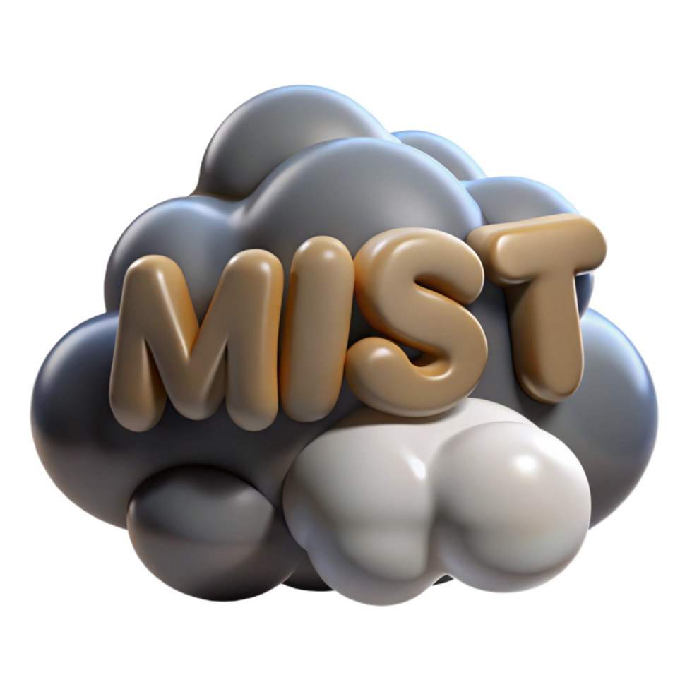 3D Mist Cloud Illustration png