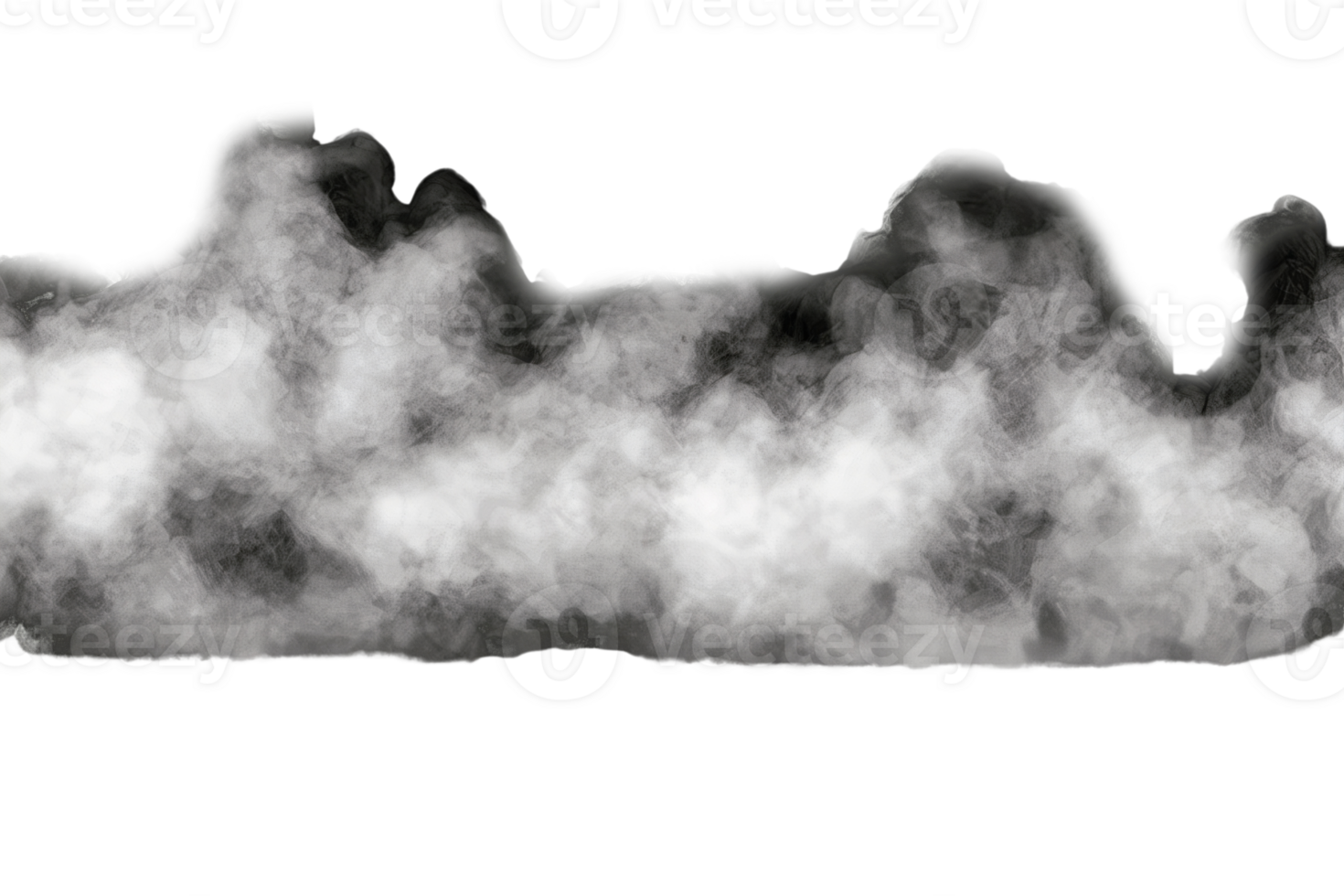 Delicate Vapor Smoke Effect on Transparent Background png