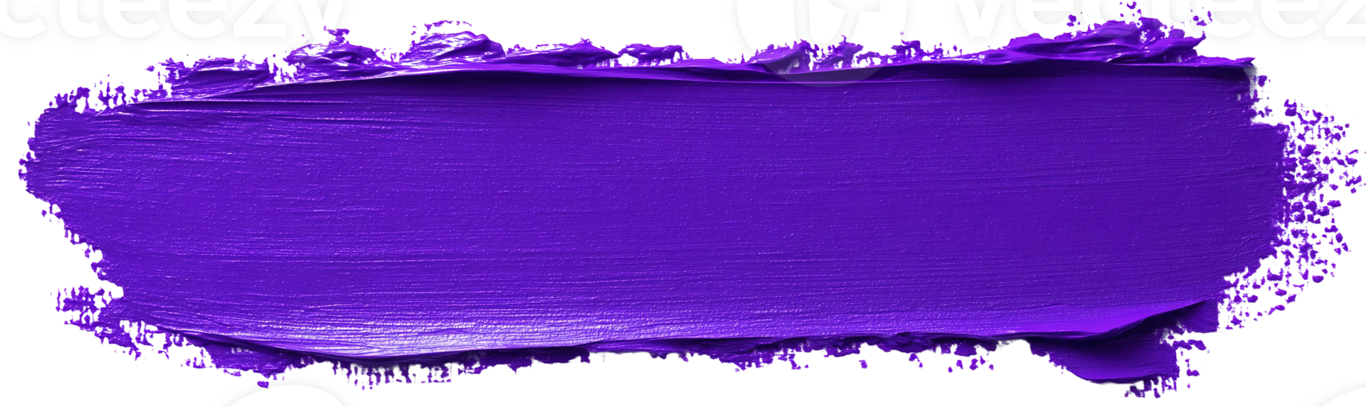 Violet paint texture stroke on transparent background png