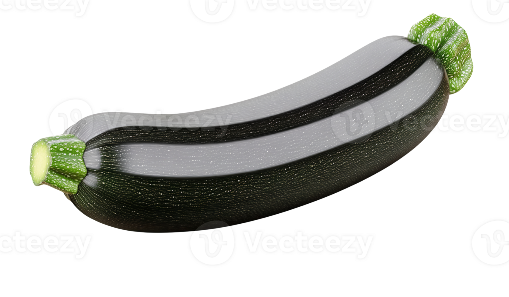 Black zucchini on transparent background png