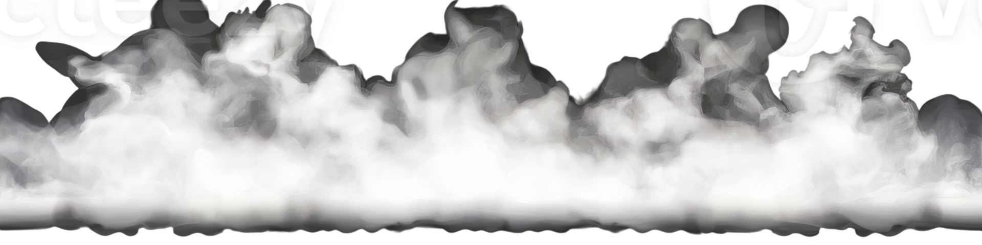 White smoke cloud texture on transparent background png